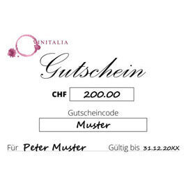 Geschenkgutschein - CHF 200.00