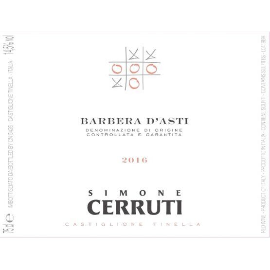 Barbera d'Asti 2016 - Simone Cerruti